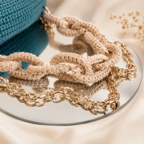 Crochet Chunky Chain Link Pattern — Beginner, Bag Strap