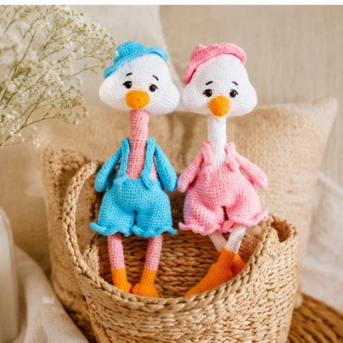 Country Goose Crochet Pattern — Dressed Posable Doll