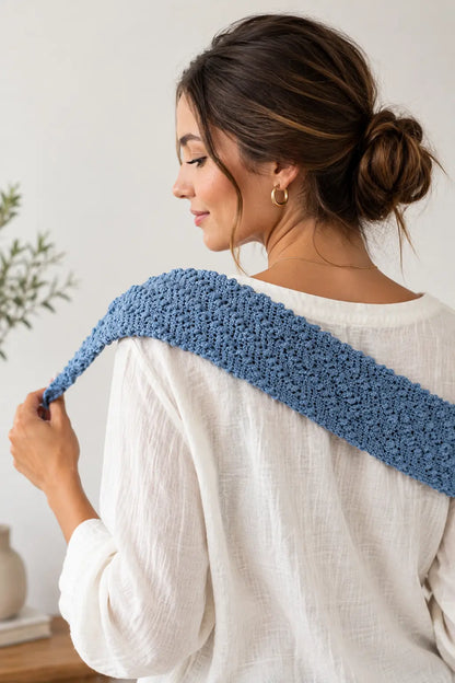 The Reach & Scrub Back Strap — Crochet Pattern