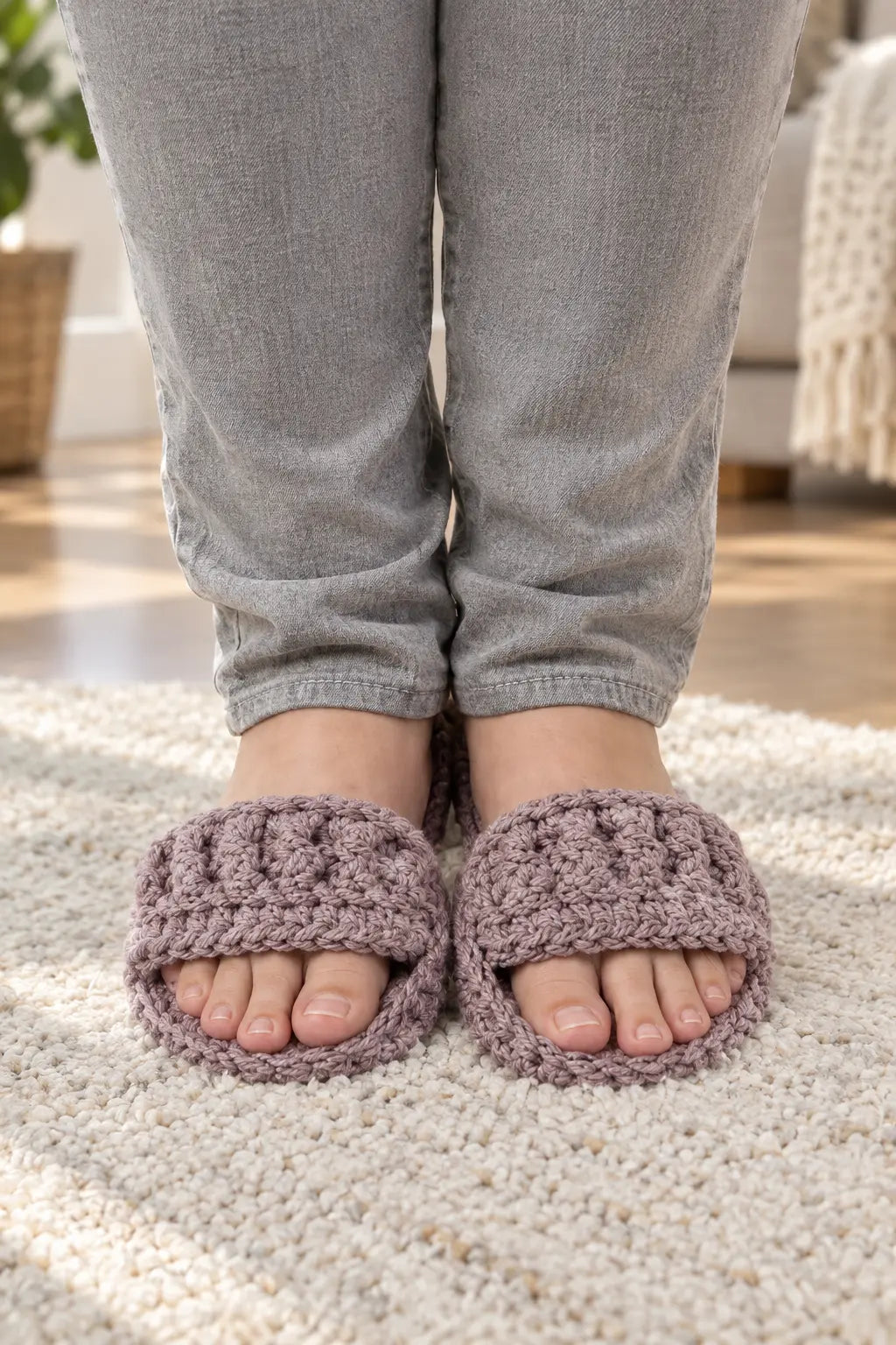 The Sunday Slide Slippers — Crochet Pattern