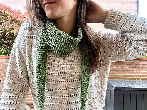An Italian Summer Scarf — Easy Knit Lace Scarf Pattern