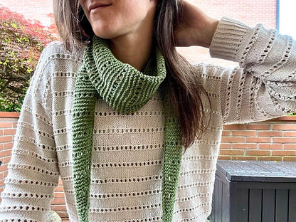 An Italian Summer Scarf — Easy Knit Lace Scarf Pattern