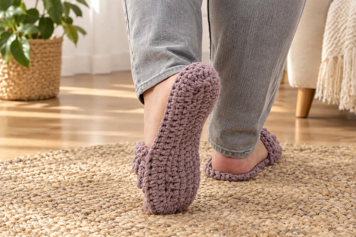 The Sunday Slide Slippers — Crochet Pattern