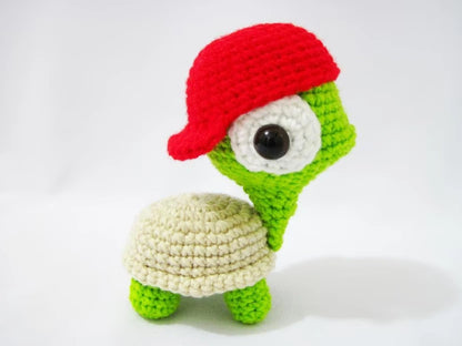 Skater Turtle Amigurumi Crochet Pattern — Casey the Turtle with Skateboard