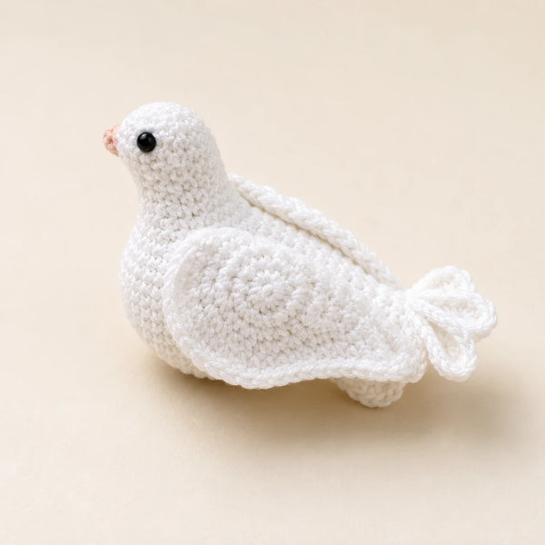 White Dove Crochet Pattern — Easter Dove Amigurumi,