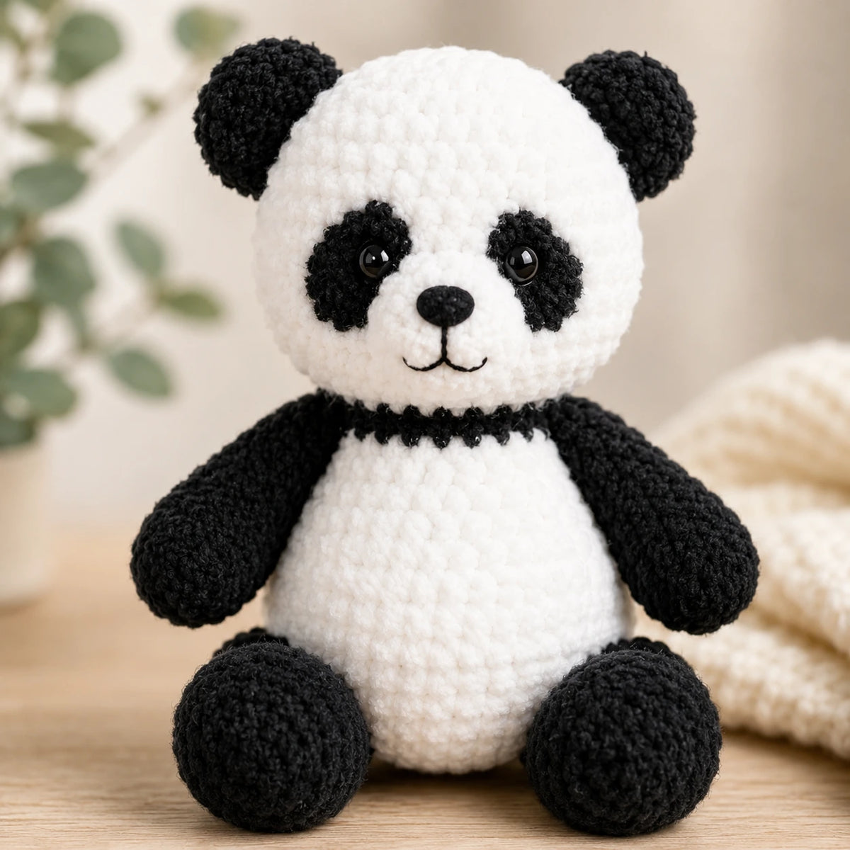 Panda Amigurumi Crochet Pattern — Soft Plush Panda Bear Toy