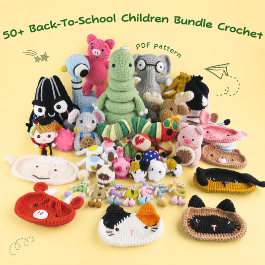 Back-to-School Children Crochet Bundle