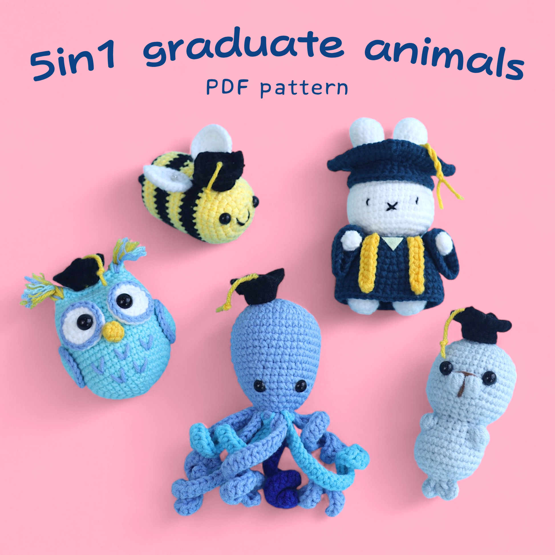 Graduate crochet animals