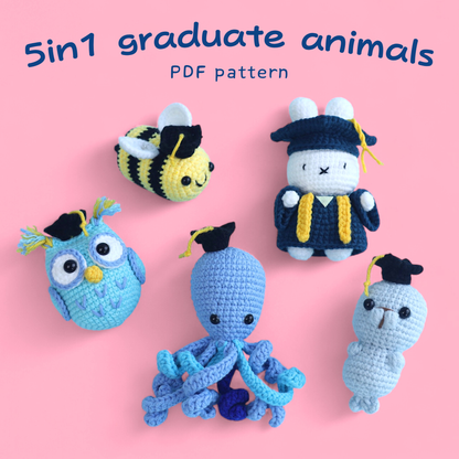 Graduate crochet animals