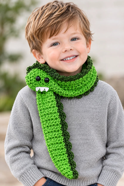 Grumble the Monster Scarf — Crochet Pattern
