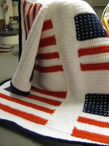 Stars & Stripes Throw — Crochet Pattern