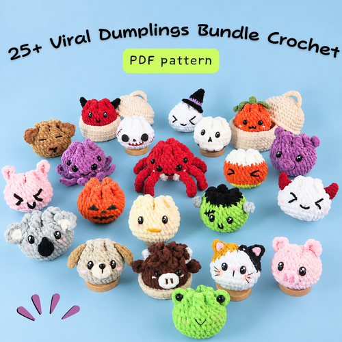 Viral Dumplings & Steamer Crochet Bundle