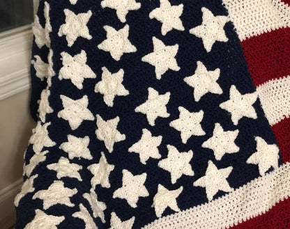 Stars & Stripes Throw — Crochet Pattern