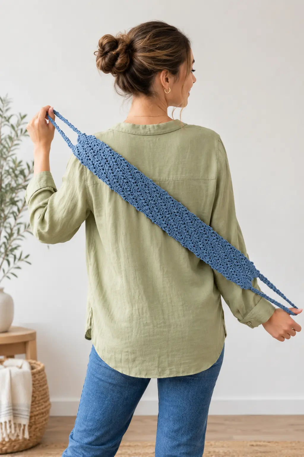 The Reach & Scrub Back Strap — Crochet Pattern
