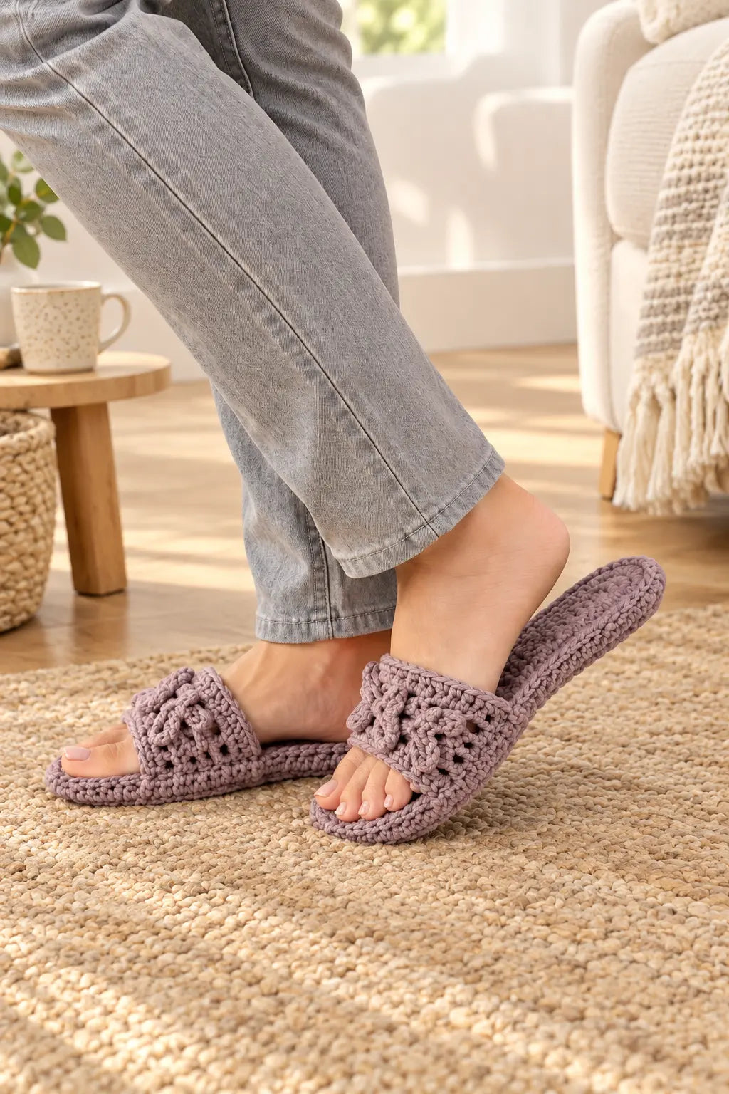The Sunday Slide Slippers — Crochet Pattern