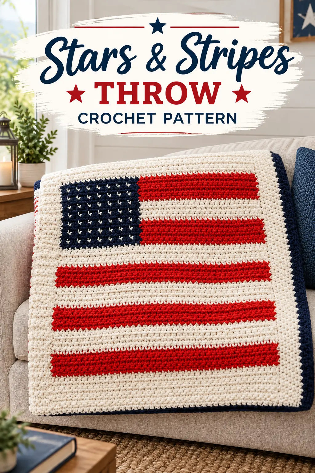 Stars & Stripes Throw — Crochet Pattern