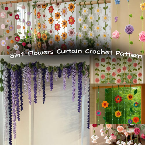 9-in-1 Flower Curtain Crochet Pattern