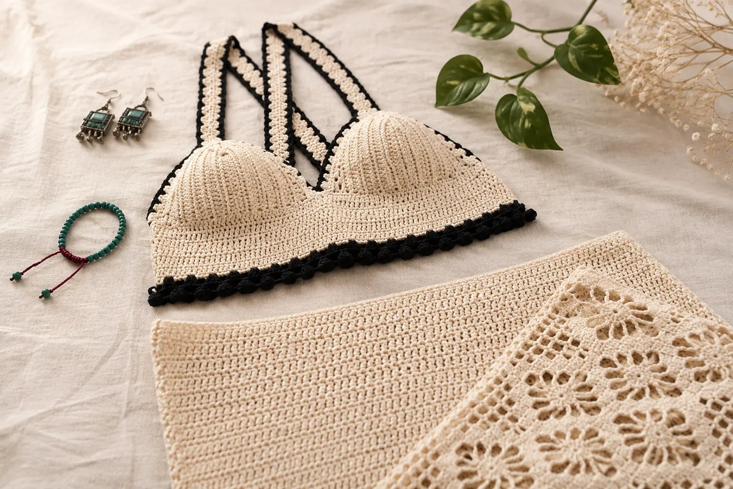 Crochet Bralette Pattern — Summer Festival Crop Top