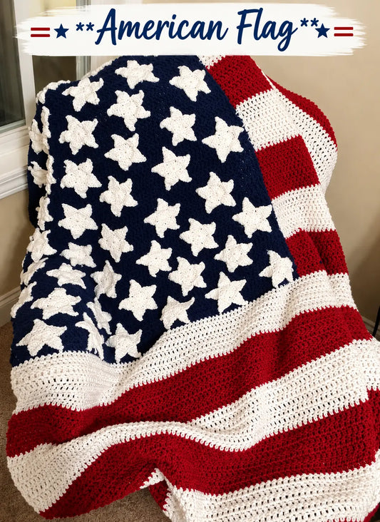 Stars & Stripes Throw — Crochet Pattern