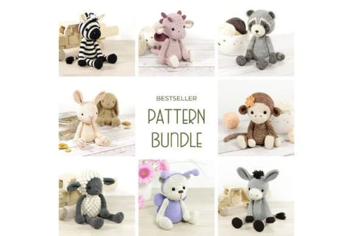 Amigurumi Pattern Bundle — 8 Animal Crochet Patterns