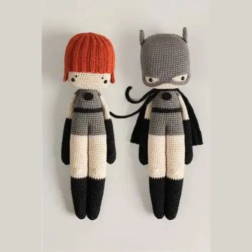 BatCat Superhero Amigurumi Crochet Pattern — Caped Hero Doll with Removable Mask