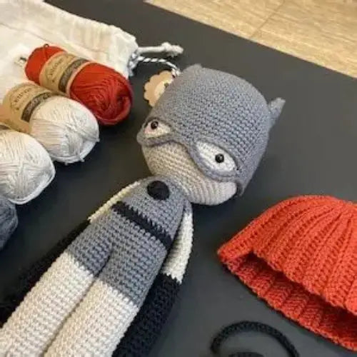BatCat Superhero Amigurumi Crochet Pattern — Caped Hero Doll with Removable Mask