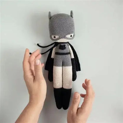 BatCat Superhero Amigurumi Crochet Pattern — Caped Hero Doll with Removable Mask