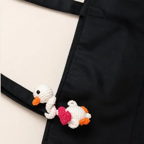 Funny Goose Crochet Pattern — Long Neck Amigurumi, 8.6", Beginner Friendly, Scrap Yarn Project