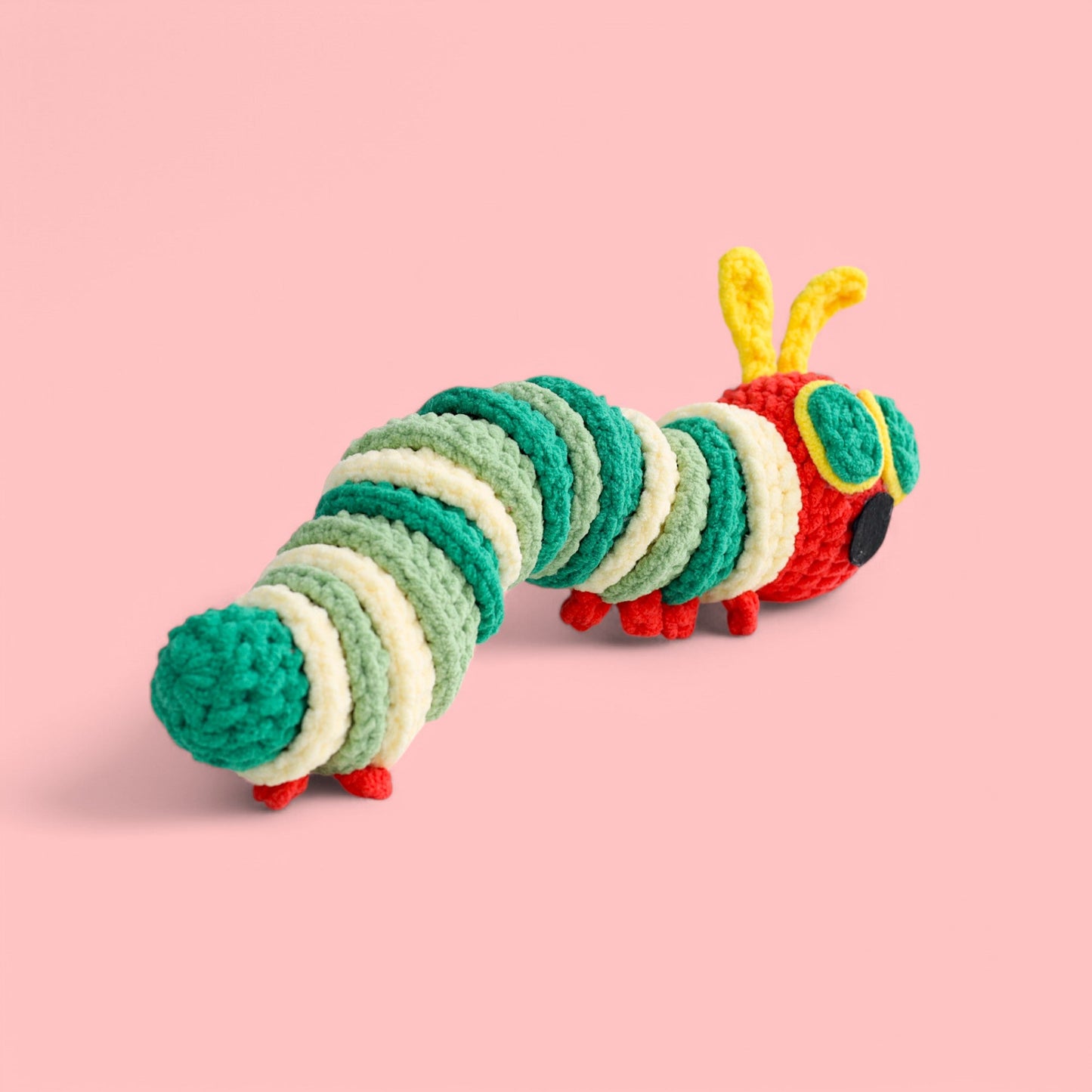 Hungry Caterpillar crochet - detail