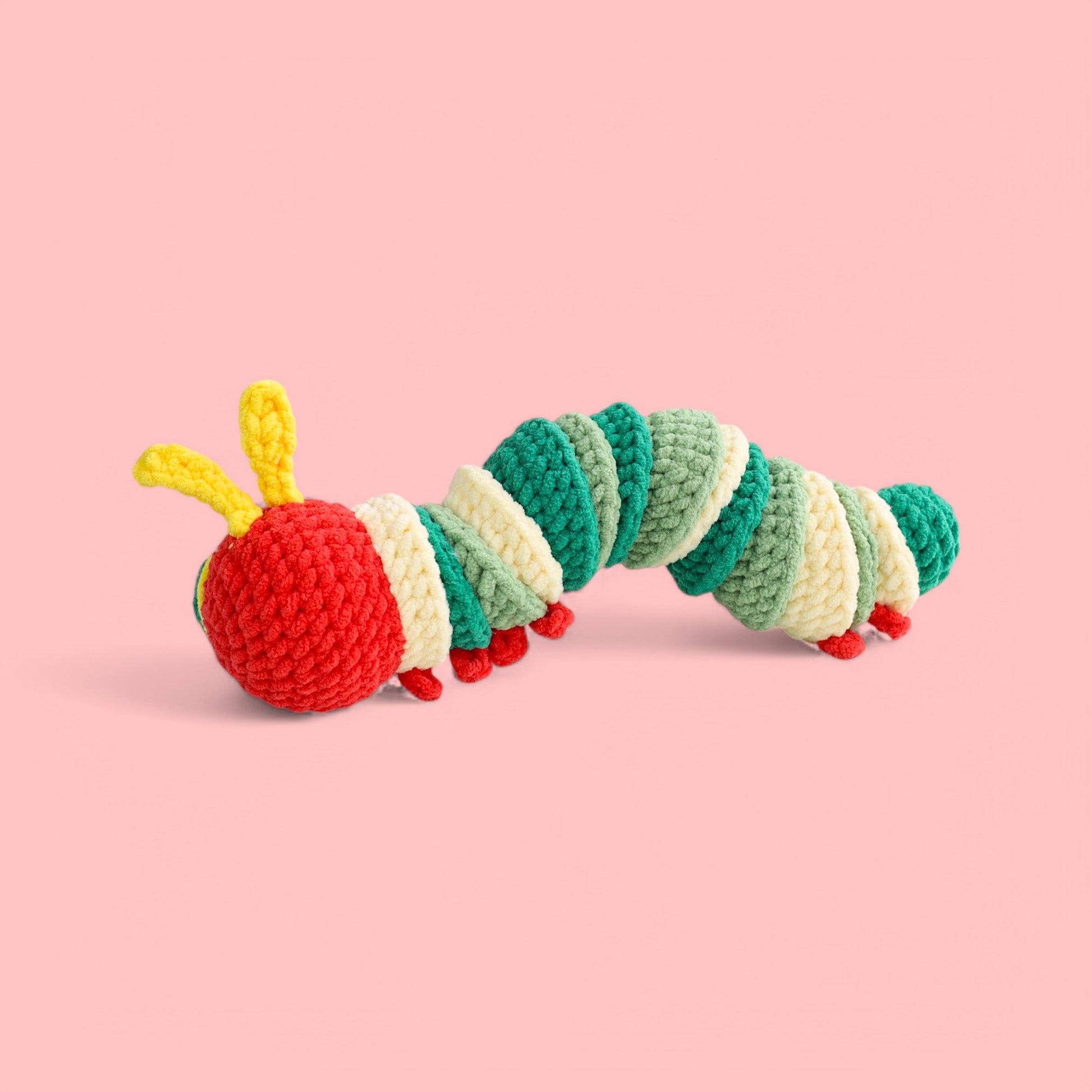 Hungry Caterpillar crochet - detail