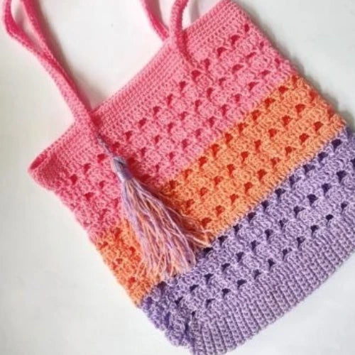 Crochet Market Bag Pattern — Mesh Tote Bag, Reusable Shopping Bag