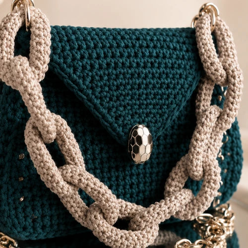 Crochet Chunky Chain Link Pattern — Beginner, Bag Strap