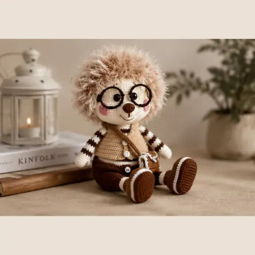 Crochet Hedgehog Doll Pattern — Professor Oswald