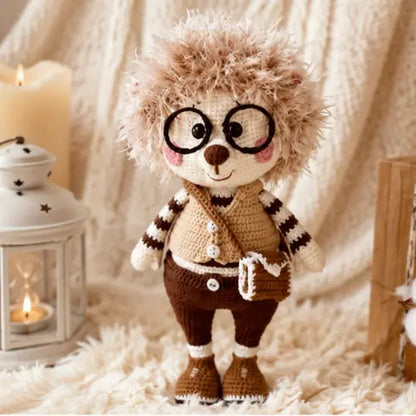 Crochet Hedgehog Doll Pattern — Professor Oswald