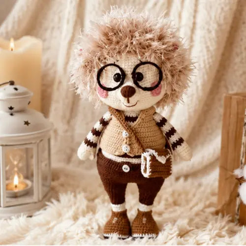 Crochet Hedgehog Doll Pattern — Professor Oswald