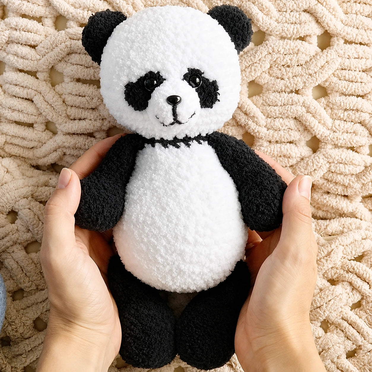 Panda Amigurumi Crochet Pattern — Soft Plush Panda Bear Toy