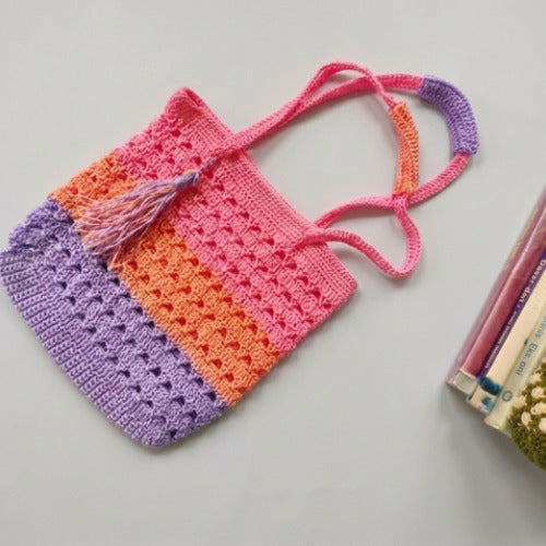 Crochet Market Bag Pattern — Mesh Tote Bag, Reusable Shopping Bag
