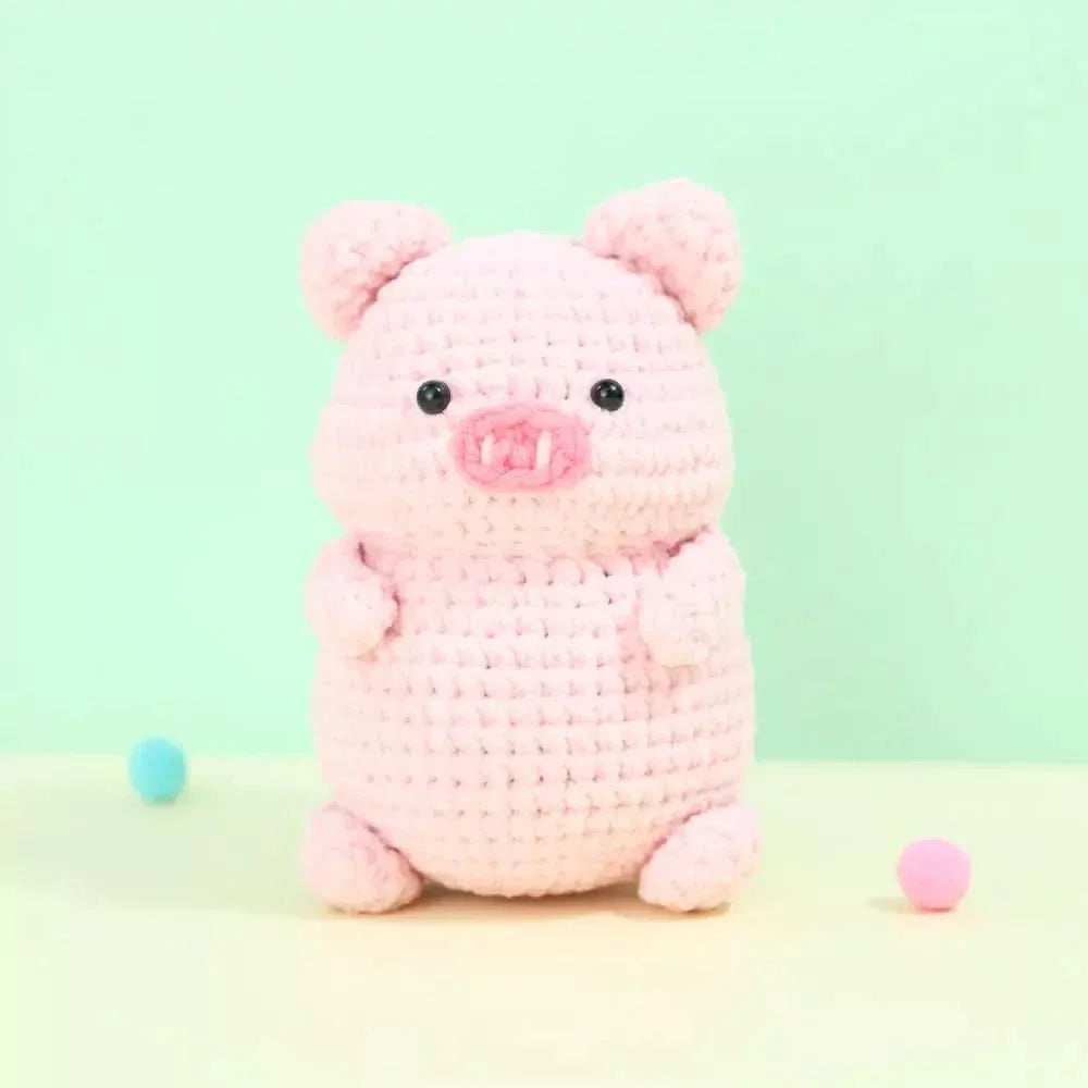 Chubby animals crochet detail