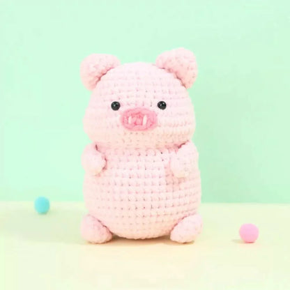 Chubby animals crochet detail