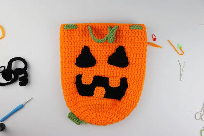 Pumpkin Drawstring Backpack
