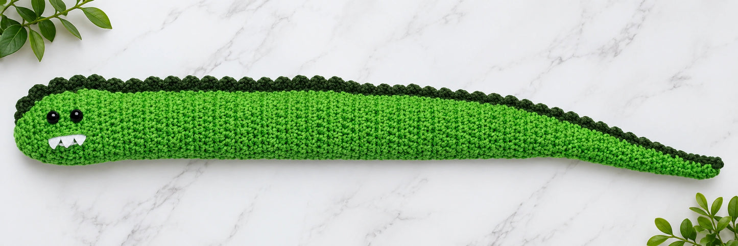 Grumble the Monster Scarf — Crochet Pattern
