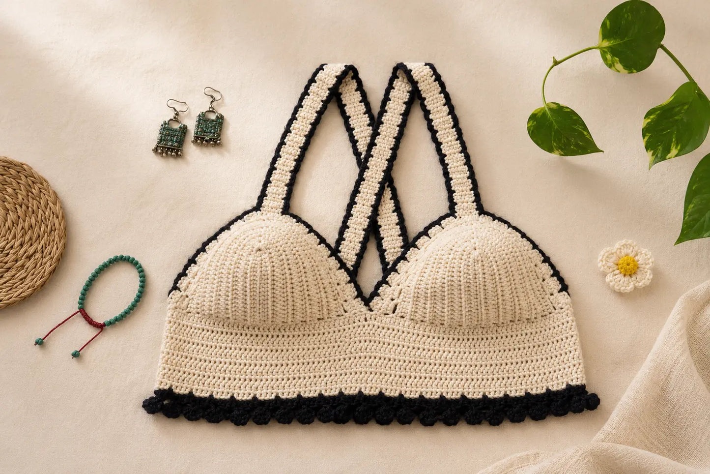 Crochet Bralette Pattern — Summer Festival Crop Top