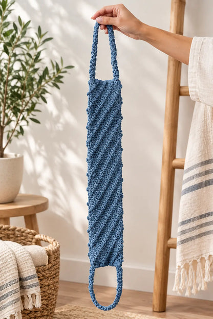 The Reach & Scrub Back Strap — Crochet Pattern