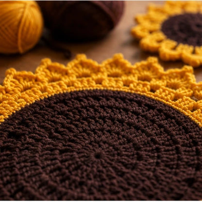 Sunflower Placemat Crochet Pattern