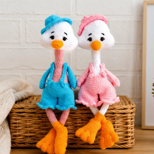 Country Goose Crochet Pattern — Dressed Posable Doll