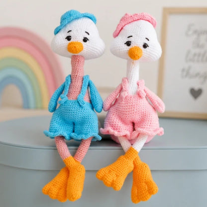 Country Goose Crochet Pattern — Dressed Posable Doll