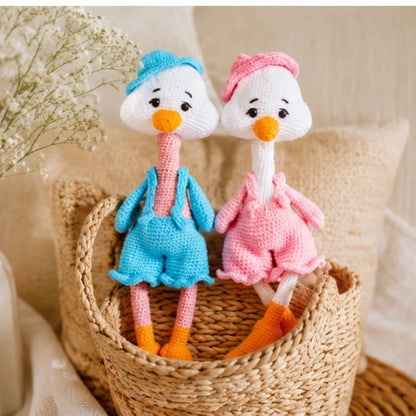 Country Goose Crochet Pattern — Dressed Posable Doll