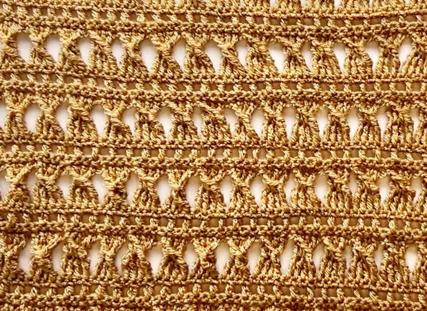 Boho Lace Crop Top Crochet Pattern — Long Sleeve Openwork Crop