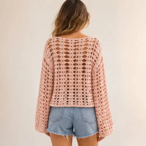 Shanaya Crochet Top Pattern — Boho Bell Sleeve Top
