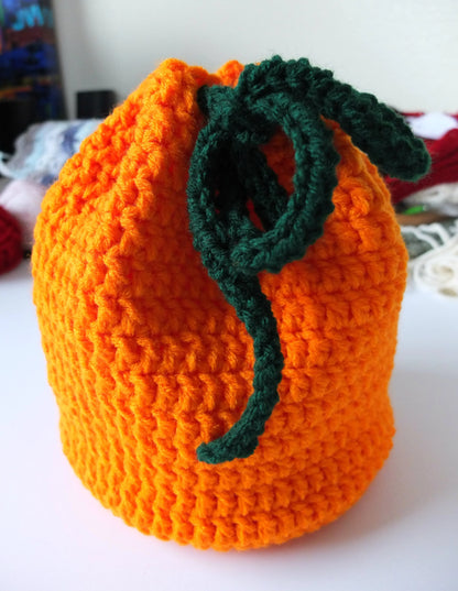 Pumpkin Drawstring Backpack